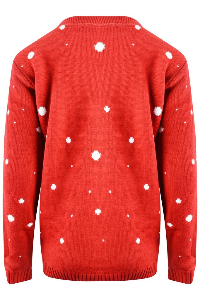 Rudolph Googly Eyes Christmas Jumper Red