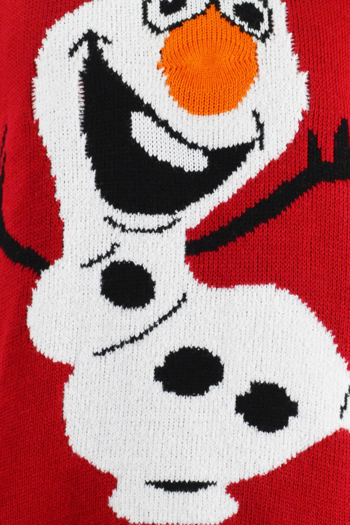 Kids Olaf Christmas Jumper Red