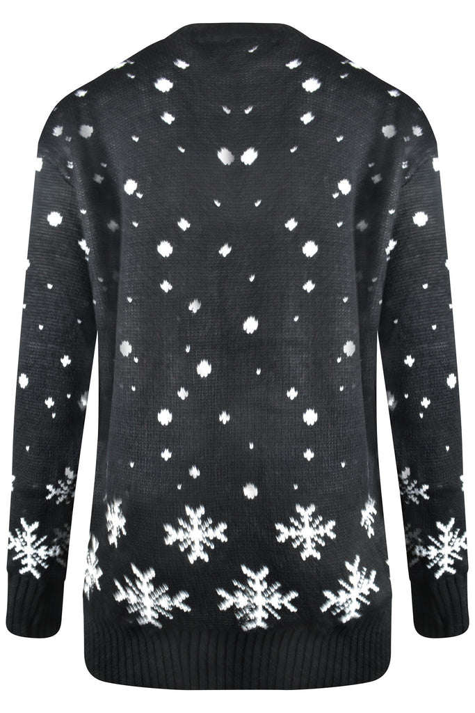 Rudolph Christmas Jumper Black