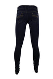 Crinkle Effect Jeans with Pocket Design