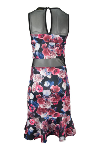 Floral Dress with Frill Hem