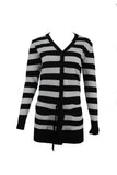 Two Colour Striped Cardigan