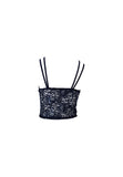 Glitter Lace Crop Top