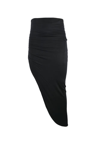 Slanted Maxi Ruched Side