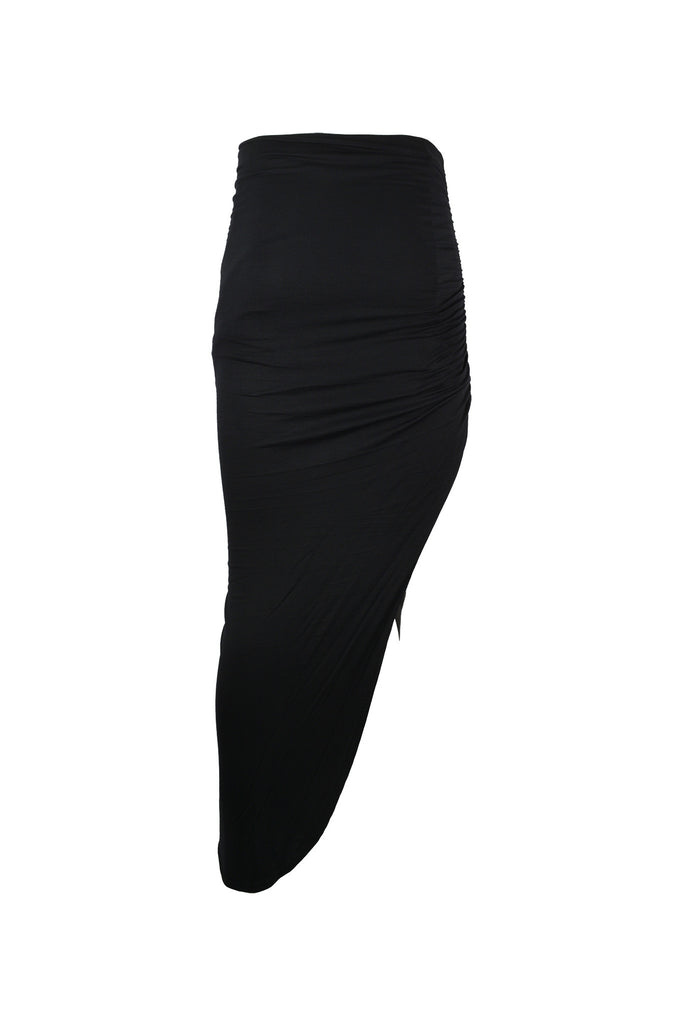 Slanted Maxi Ruched Side
