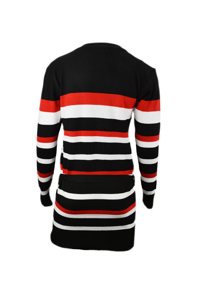 Striped Long Cardigan