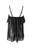 Chiffon Gold Star Effect Top