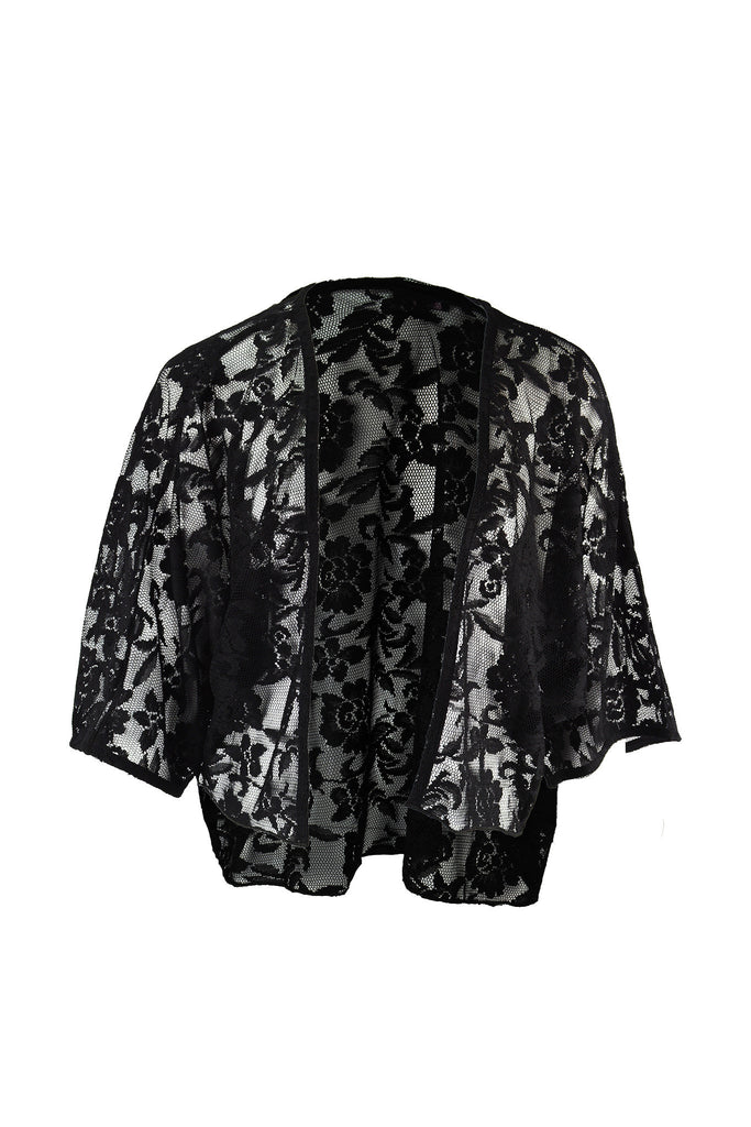 Lace Cropped Kimono