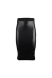 Leatherette Midi Skirt