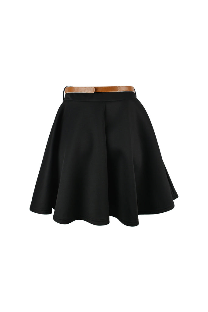 Belted Skater Skirt