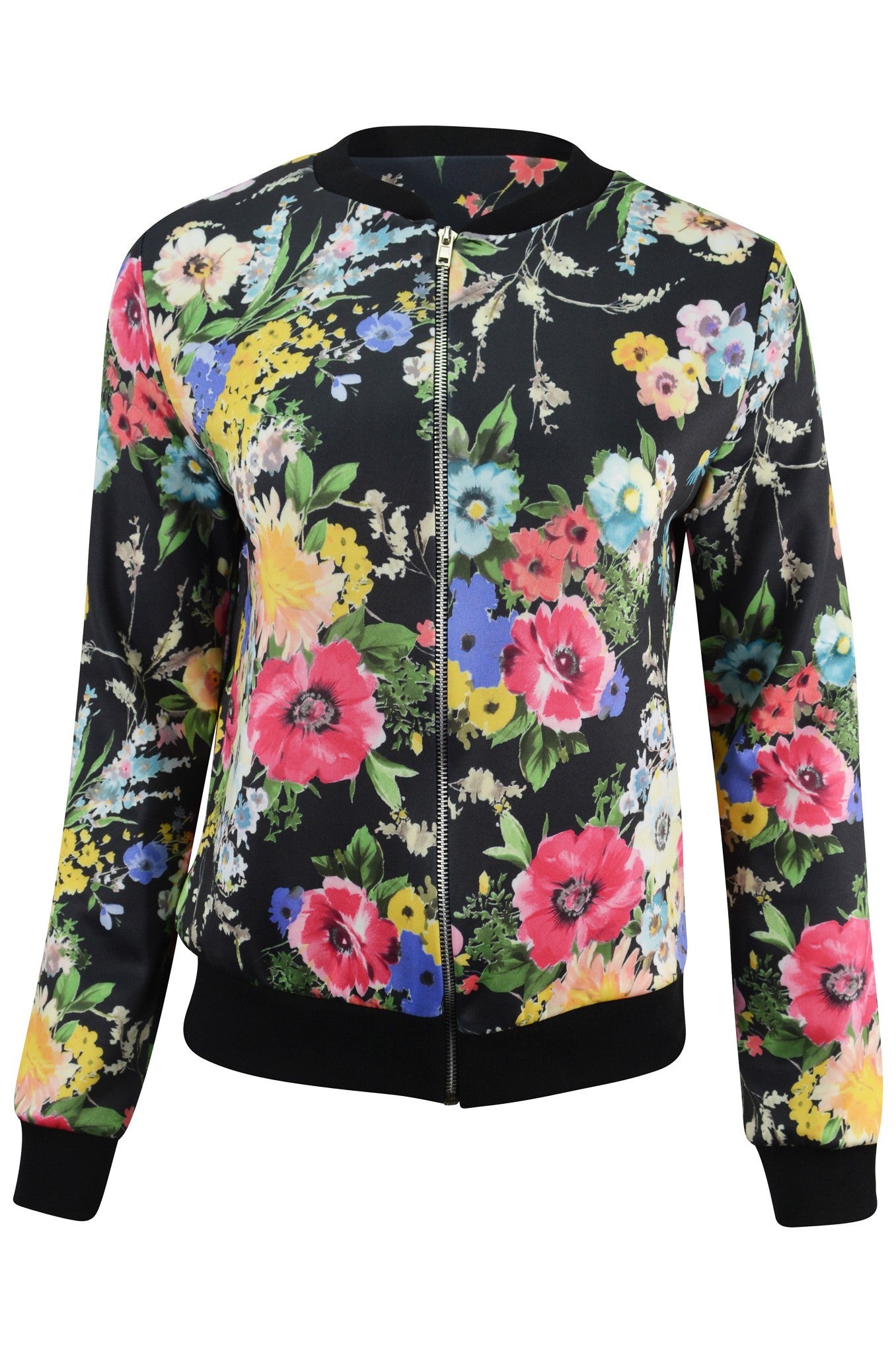 Floral Zip Jacket