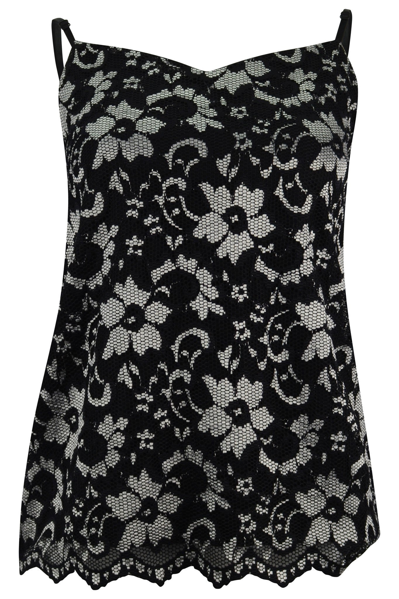 Silver Floral Cami Top