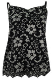 Silver Floral Cami Top