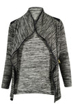 Mingle Cardigan Wet Look Shoulder