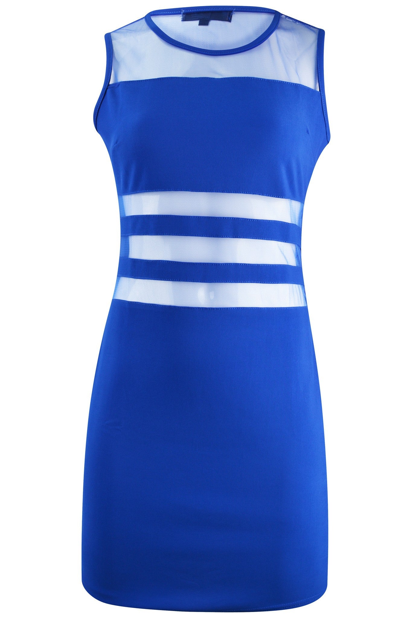 Royal Blue Mesh Dress
