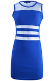Royal Blue Mesh Dress