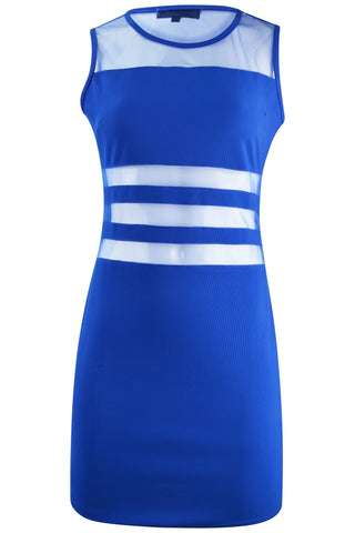 Royal Blue Mesh Dress
