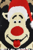 Rudolph Googly Eyes Christmas Jumper Black