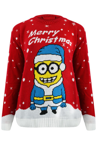 Minion Christmas Jumper Red
