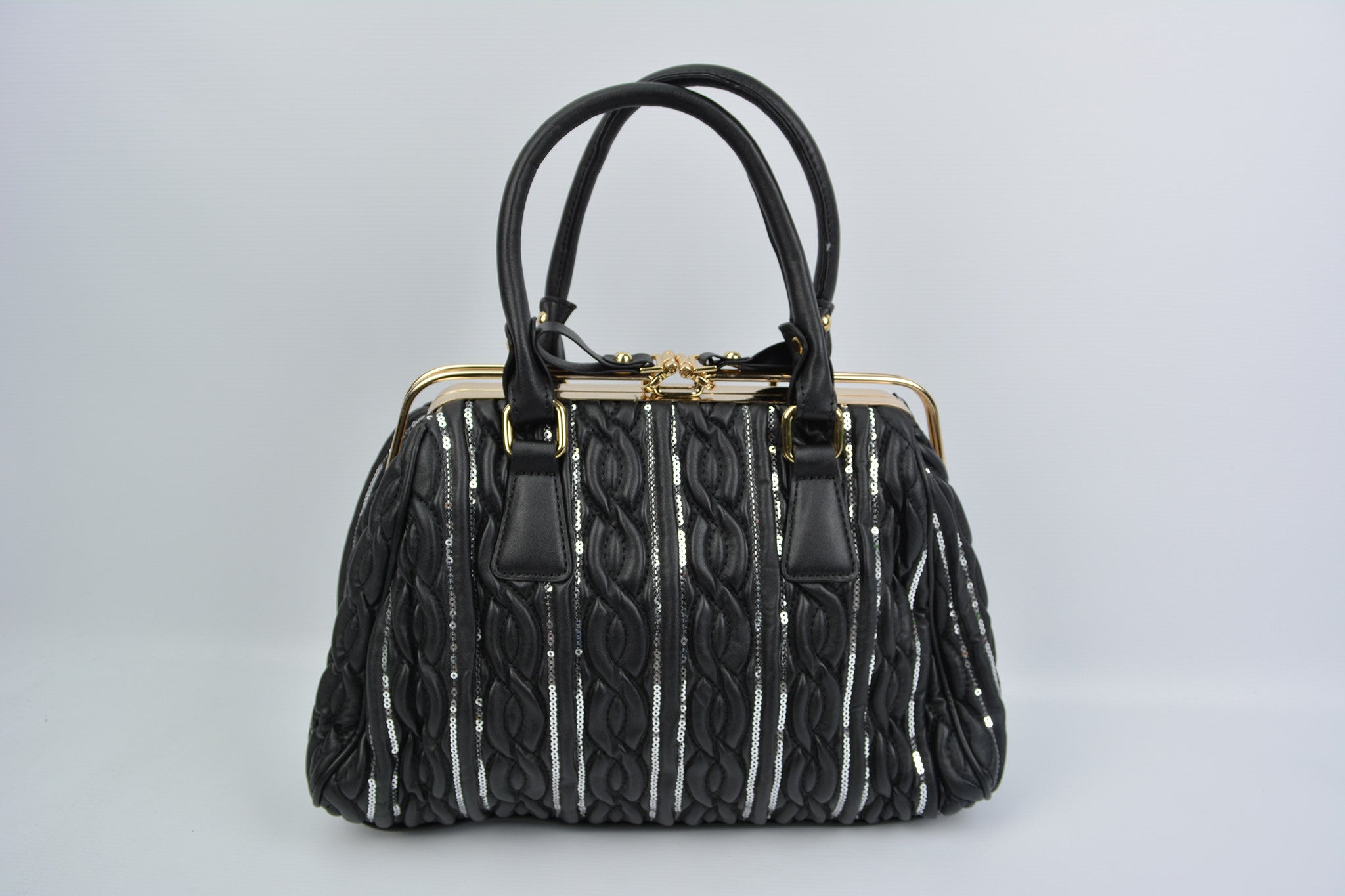 Sequin Stripe Handbag
