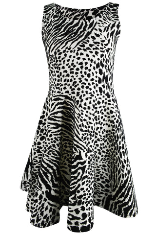 Skater Dress Leopard Print