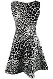 Skater Dress Leopard Print