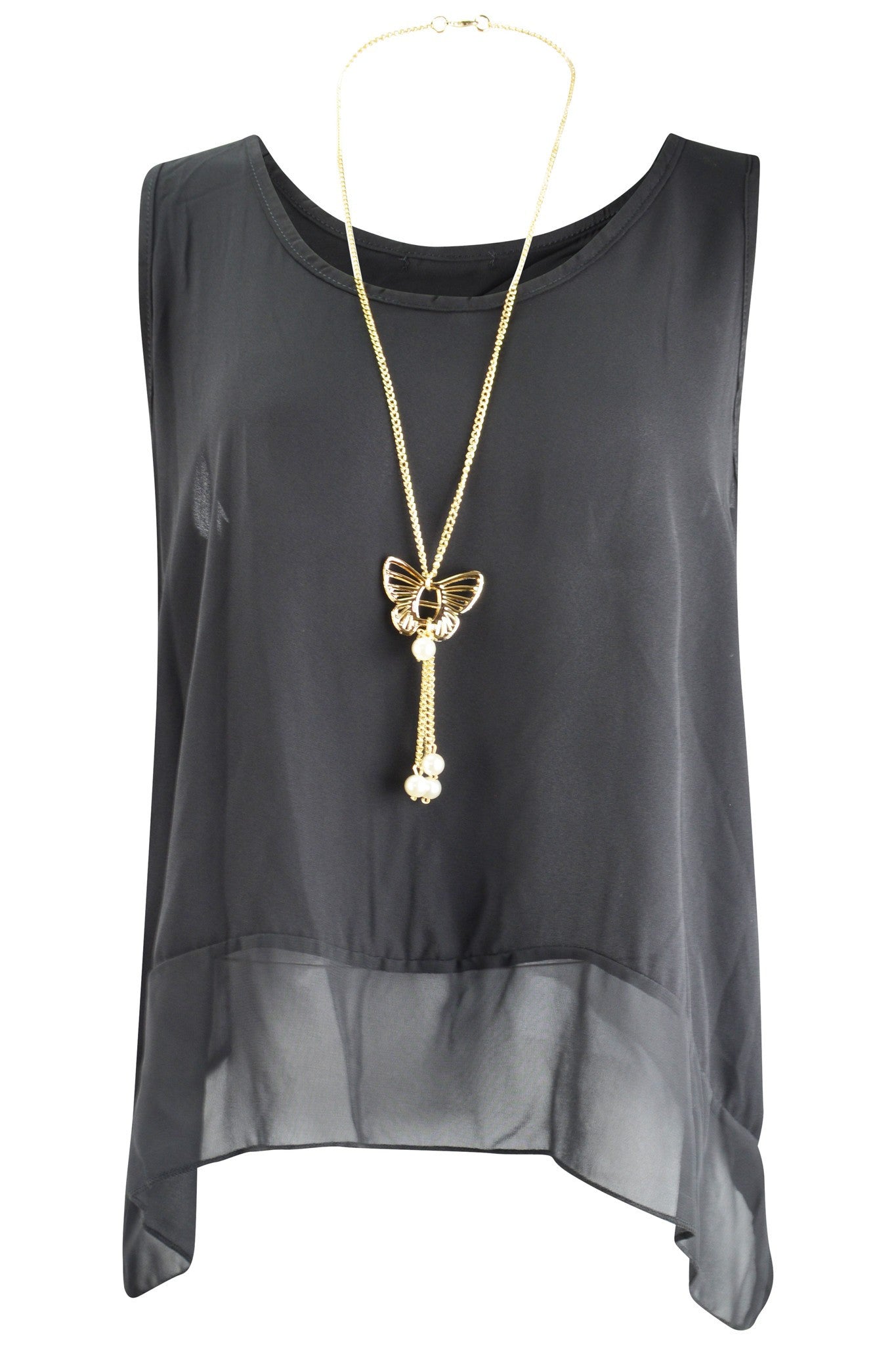 Chiffon Necklace Top