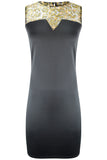 Mini Dress Lace Panel