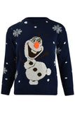 Kids Olaf Christmas Jumper Navy