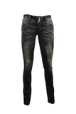 Faded Grey Jeans Crease Effect