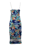 Bodycon Cami Blue Midi Dress
