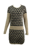 Fluffy Triangle Print Jumper