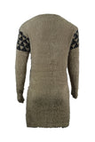 Fluffy Triangle Print Jumper