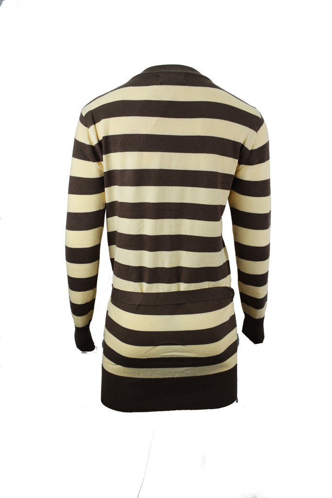 Two Colour Striped Cardigan