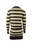 Two Colour Striped Cardigan