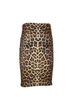 Leopard Print Midi Skirt