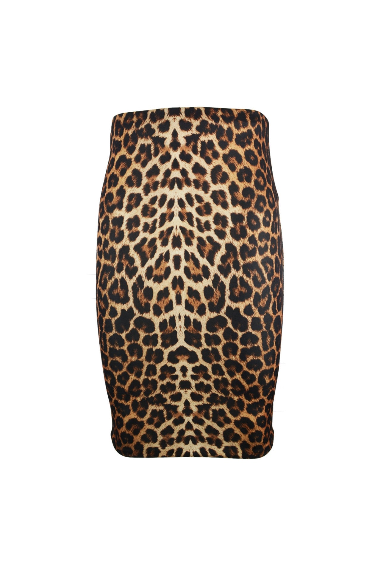 Leopard Print Midi Skirt
