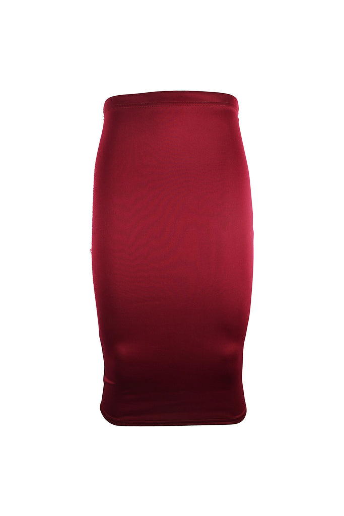 Plain Midi Skirt