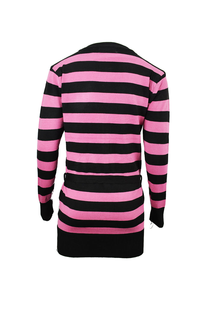 Two Colour Striped Cardigan