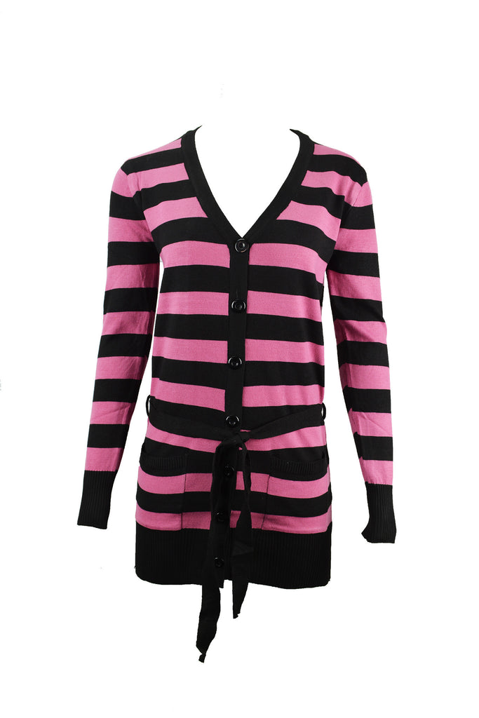 Two Colour Striped Cardigan