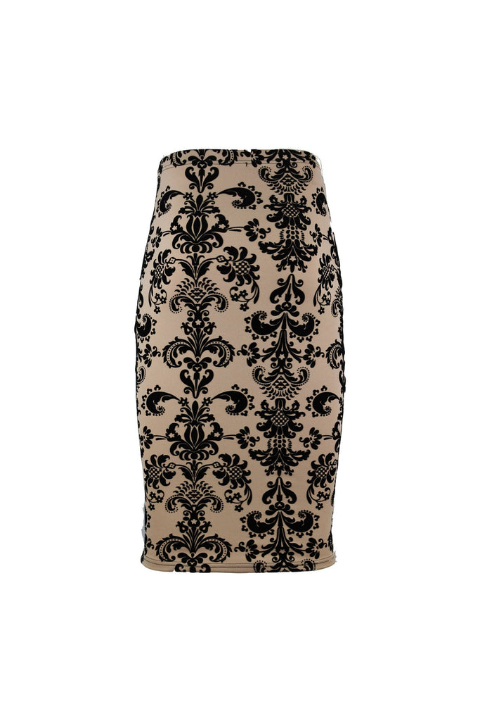 Beige and Black Valour Midi