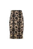 Beige and Black Valour Midi