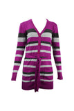 Striped Long Cardigan