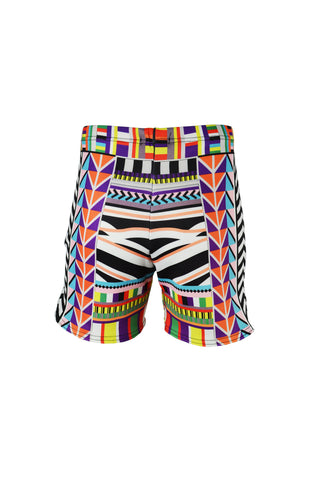 Neon Aztec Skort