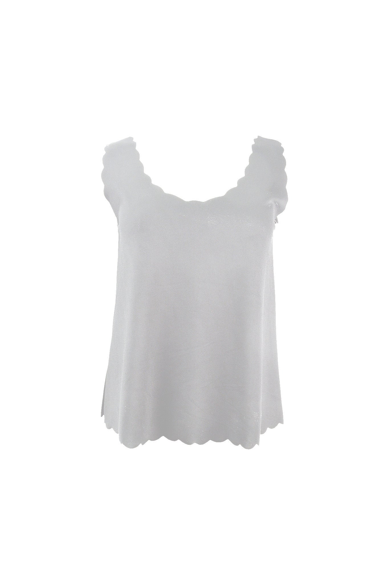 Scalloped Hem Vest