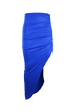 Slanted Maxi Ruched Side