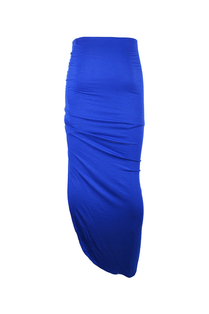 Slanted Maxi Ruched Side