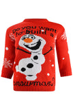 Kids Olaf Do You Want To Build A Snowman Christmas Jumper