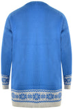 Reindeer Merry Christmas Jumper Blue