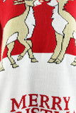 Reindeer Merry Christmas Jumper Red